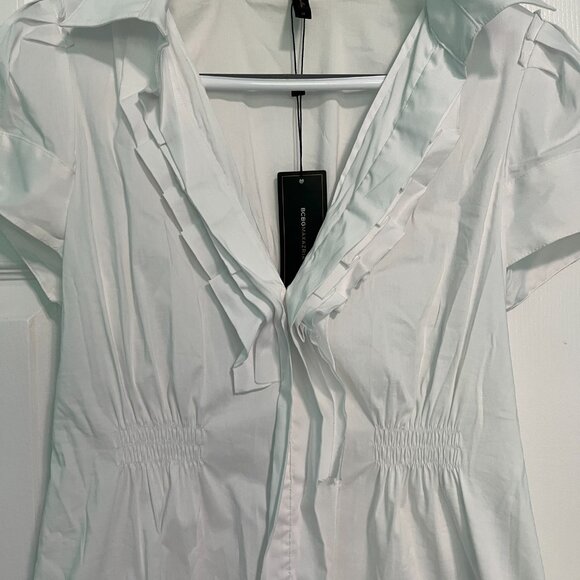 BCBGMaxazria White Button down blouse - Picture 4 of 5